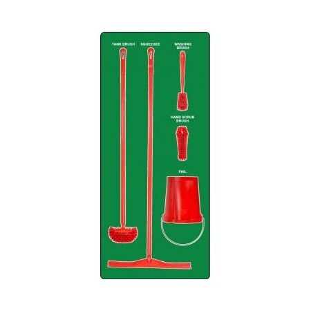 Accuform WET ZONE STOREBOARDS MAXDUTY PSB613GNRD PSB613GNRD